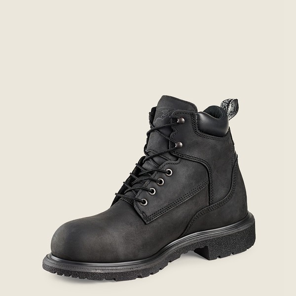 Red Wing Safety Boots Black - Mens Dynaforce® - 6-inch Waterproof Toe - 8537-BXMVN